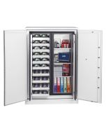 PHOENIX DATA COMMANDER DS4623K : Armoire forte ignifugée anti-feu - Serrure à clef - Coupe-feu 2 Heures - 457 Litres ouvert