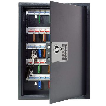 Photo Armoire à clés entre-ouvert - Serrure électronique - 50 clés : PAVO 8033911