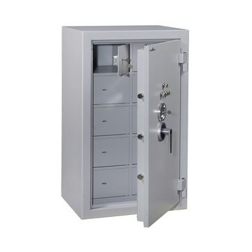 HARTMANN : Armoire forte Protect à 40 compartiments - Serrure à clés ouvert
