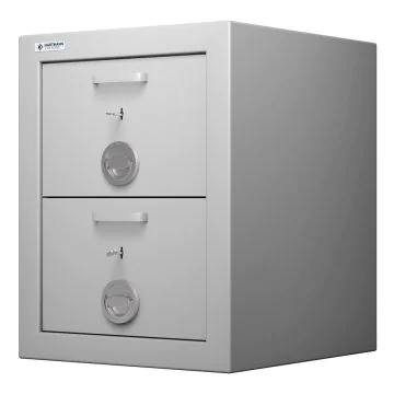 Armoire forte coupe-feu à 2 Tiroirs - Serrure à clé : HARTMANN CLASS image