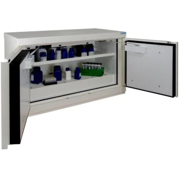 Armoire ignifuge produits chimiques   TRIONYX 792E ouvert