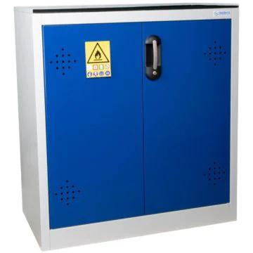 Armoire Bleu pour produits dangereux  AZ110B fermée