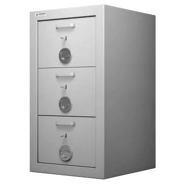 Armoire forte coupe-feu à 3 Tiroirs - Serrure à clé : HARTMANN CLASS FIRE image