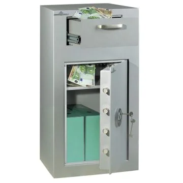 HARTMANN VULCAIN 130 :  Coffre-fort de dépôt de fonds - Serrure électronique ouvert 130 L