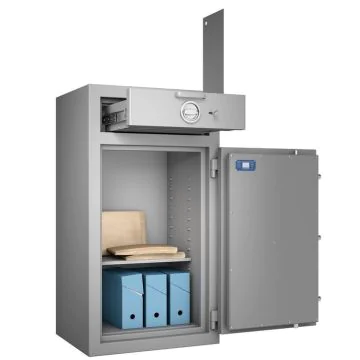 Coffre Dépôt de fonds - Classe 1 - Serrure à clé et électronique - 140 L : HARTMANN Zephir Image